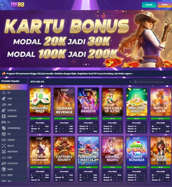 RK88 Maxwin Pola Gacor Hari Ini